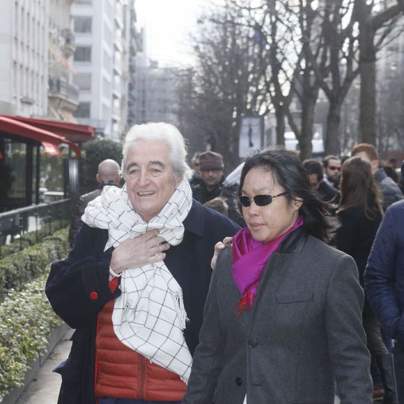 Jean-Loup Dabadie - Arrivées des personnalités au "Déjeuner des Nommés César 2019" au Fouquet's à Paris, le 3 février 2019. © CVS/Bestimage
