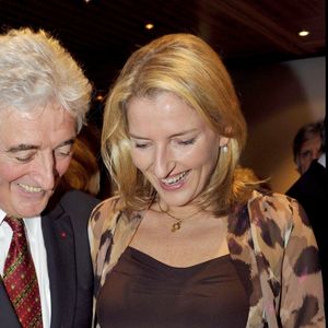 Jean-Loup Dabadie et sa fille Clémentine - Présentation de l'Epée d'académicien de Jean-Loup Dabadie.