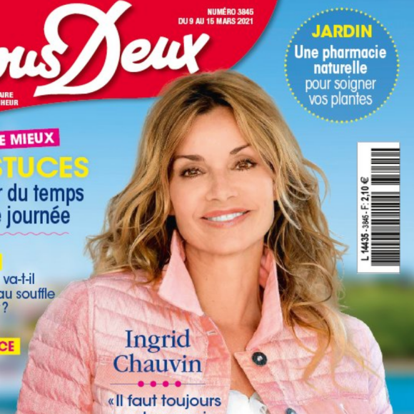 Ingrid Chauvin fait la couverture du nouveau numéro du magazine "Nous Deux"