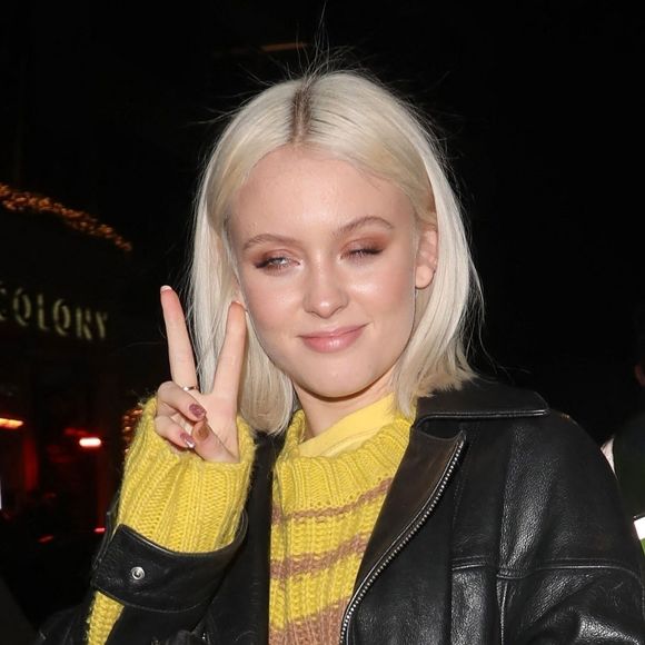 Exclusif - Zara Larsson devant le club Drama de Londres, le 9 décembre 2018.