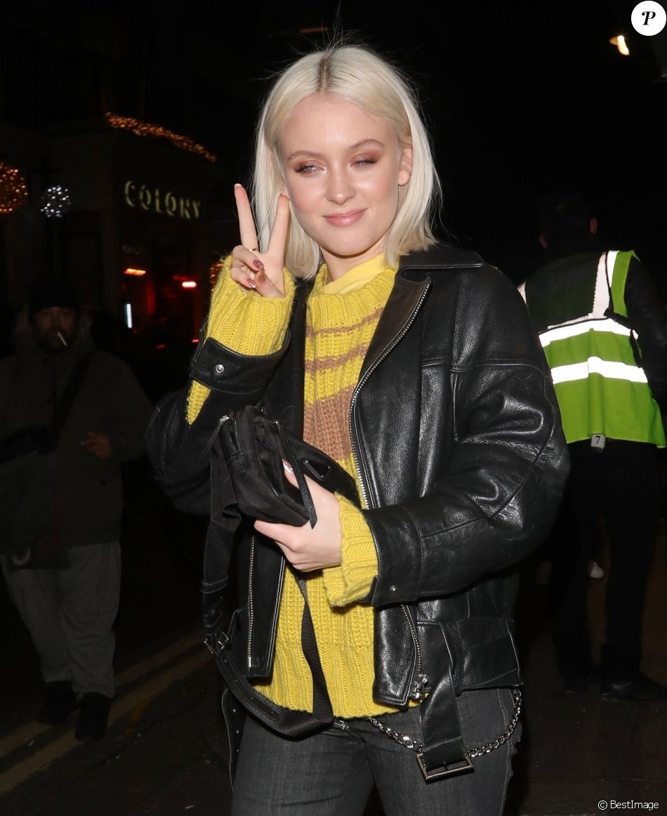 Exclusif - Zara Larsson devant le club Drama de Londres, le 9 décembre 2018.