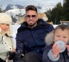 Nabilla Benattia avec Thomas et Milann au ski, mars 2021