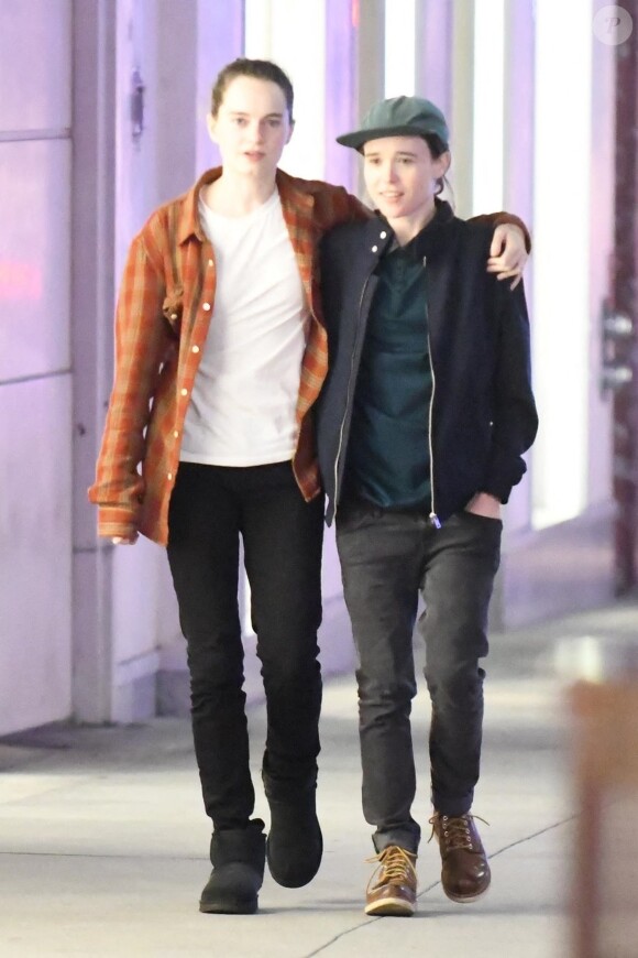 Elliot Page et Emma Portner sont allés au Bottega Veneta à Beverly Hills, le 28 novembre 2018