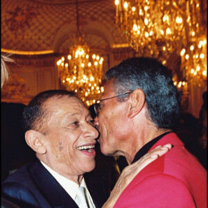 Archives - Jean-Marie Périer et Henri Salvador dans les loges de l'Olympia