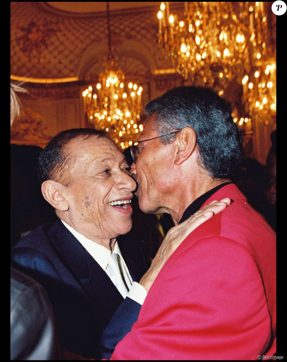 Archives - Jean-Marie Périer et Henri Salvador dans les loges de l'Olympia