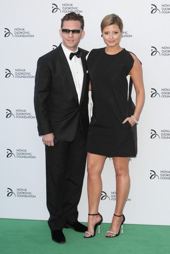 Nick Candy, Holly Valance - Diner de la soiree de gala de la fondation Novak Djokovic a Londres le 8 juillet 2013.