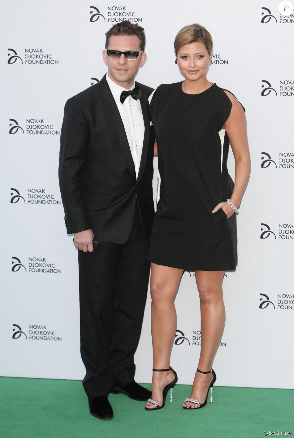 Nick Candy, Holly Valance - Diner de la soiree de gala de la fondation Novak Djokovic a Londres le 8 juillet 2013.