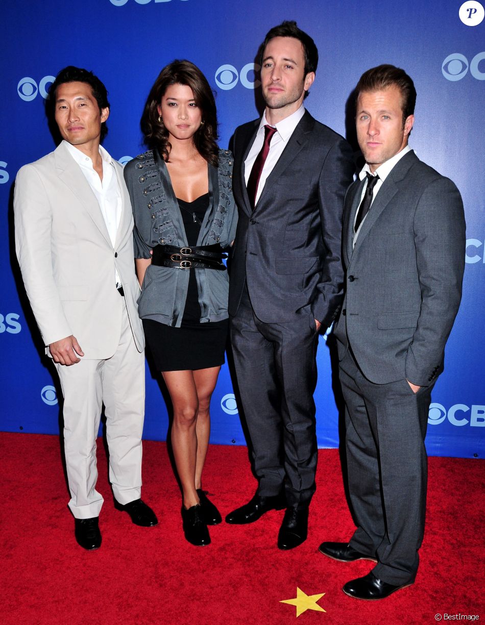 Daniel Dae Kim, Grace Park, Alex O'Loughlin, Scott Caan sur le tapis rouge à New York.