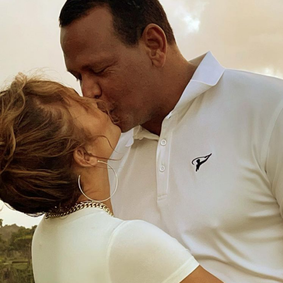 Jennifer Lopez et Alex Rodriguez en mars 2021.