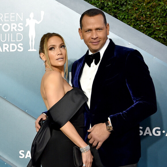 Jennifer Lopez and Alex Rodriguez à la 26ème cérémonie annuelle des "Screen Actors Guild Awards" ("SAG Awards") au "Shrine Auditorium" à Los Angeles. 
