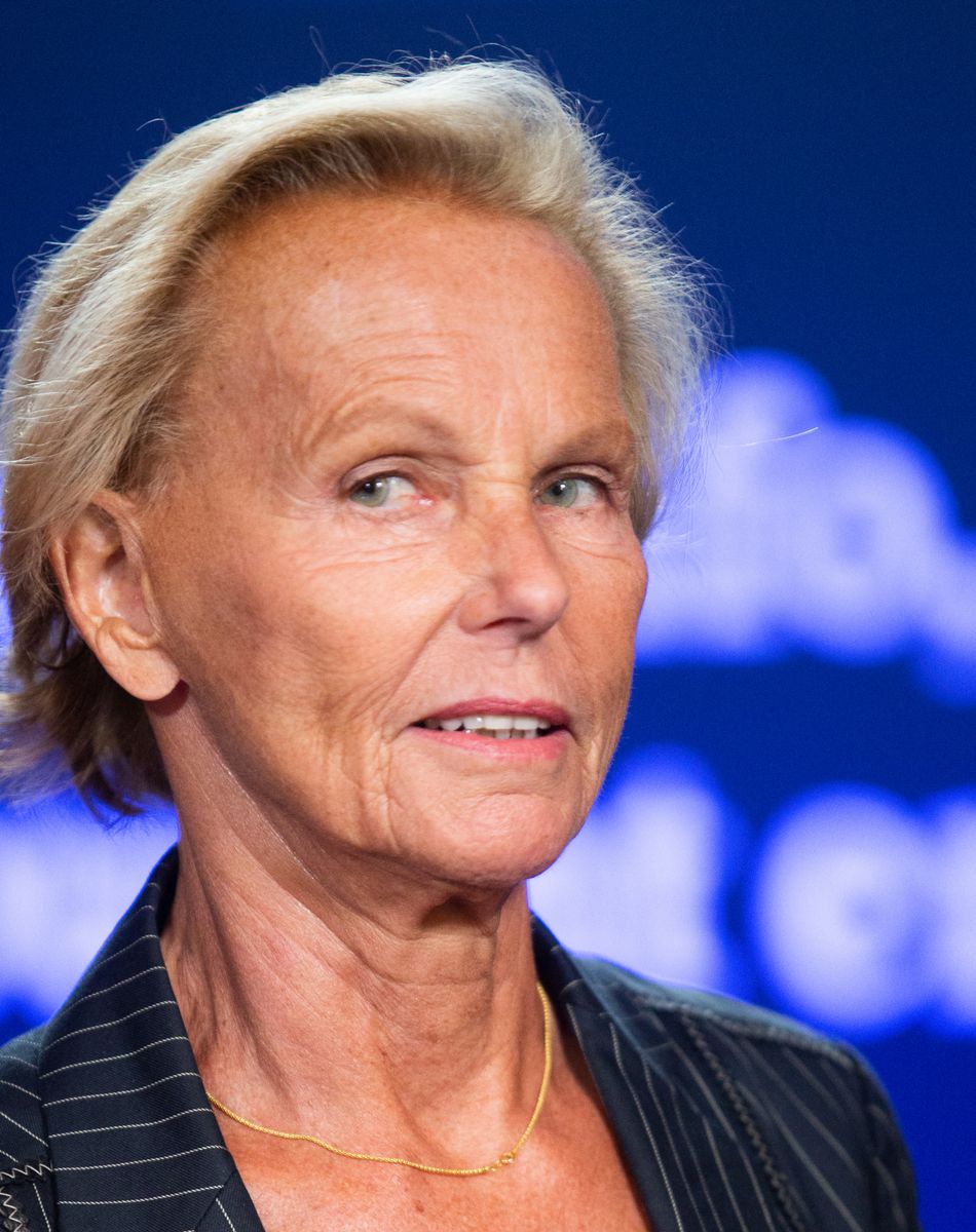 Christine Ockrent lors de la soirée d'inauguration au Parlement Européen de la première chaîne belge d'info en continu LN24, don't elle sera l'une des futurs chroniqueuse. Belgique, Bruxelles, 2 septembre 2019.