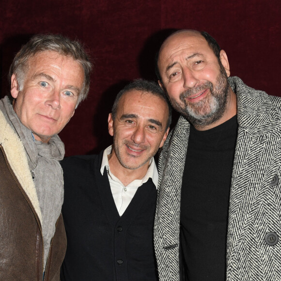 Exclusif - Franck Dubosc, Elie Semoun et Kad Merad - Première du spectacle "Elie Semoun et ses monstres" aux Folies Bergère à Paris le 7 janvier 2020. © Coadic Guirec/Bestimage