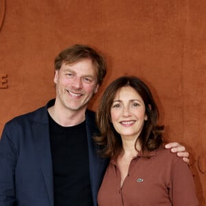 Valérie Karsenti et François Feroleto au village des Internationaux de France de Tennis de Roland Garros à Paris le 2 juin 2018. © Dominique Jacovides-Cyril Moreau / Bestimage