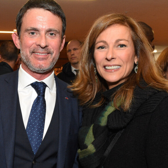 Manuel Valls et son ex-femme Anne Gravoin - 33ème dîner du Crif (Conseil Representatif des Institutions juives de France) au Carrousel du Louvre à Paris, France. © Erez Lichtfeld / Bestimage