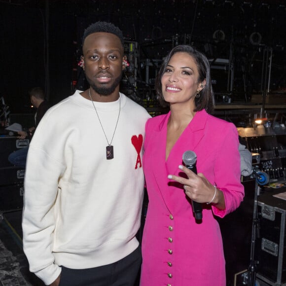 Exclusif - Dadju et Zaho - Backstage de l'enregistrement de l'émission "La Chanson secrète 4" à Paris. Le 17 décembre 2019. © Gaffiot-Perusseau / Bestimage