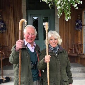 Le prince Charles et Camilla Parker Bowles à Birkhall, en Écosse. @ Clarence House