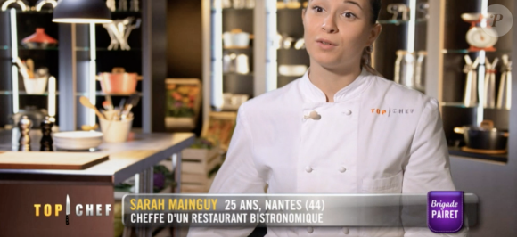 Sarah dans "Top Chef 2021", sur M6.