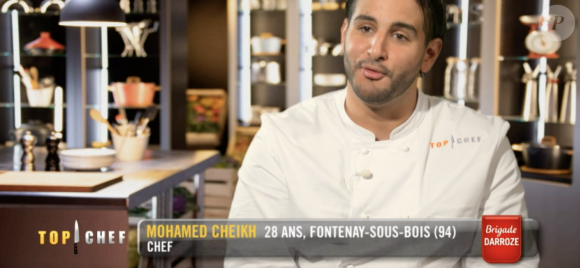 Mohamed dans "Top Chef 2021", sur M6.