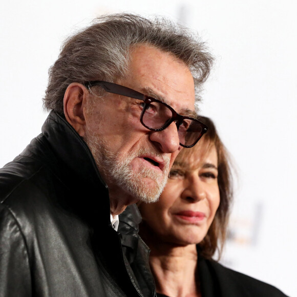Eddy Mitchell et sa femme Muriel Bailleul lors de la 43ème cérémonie des Cesar à la salle Pleyel à Paris, le 2 mars 2018. © Dominique Jacovides - Olivier Borde / Bestimage