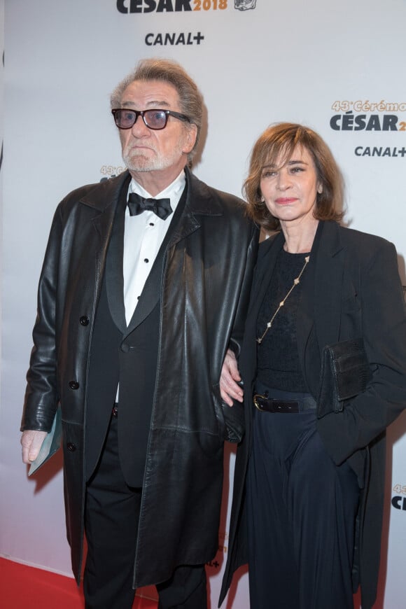 Eddy Mitchell, Muriel Bailleul - Arrivées lors de la 43ème cérémonie des Cesar à la salle Pleyel à Paris, le 2 mars 2018. © Dominique Jacovides - Olivier Borde / Bestimage