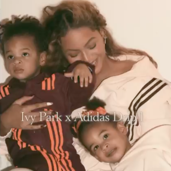 Beyoncé et ses jumeaux, Sir et Rumi.