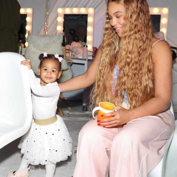 Beyoncé et sa fille Rumi. Septembre 2019.