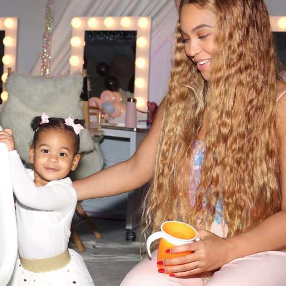 Beyoncé et sa fille Rumi. Septembre 2019.