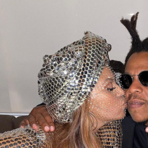 Beyoncé et Jay-Z, le soir des 63e Grammy Awards. Le 15 mars 2021.