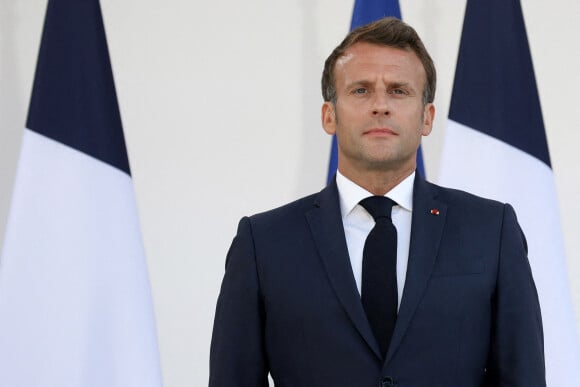 Le président français Emmanuel Macron lors de son discours aux armées, à l'hôtel de Brienne, Paris, France, le 13 juillet 2020. © Stéphane Lemouton / Bestimage