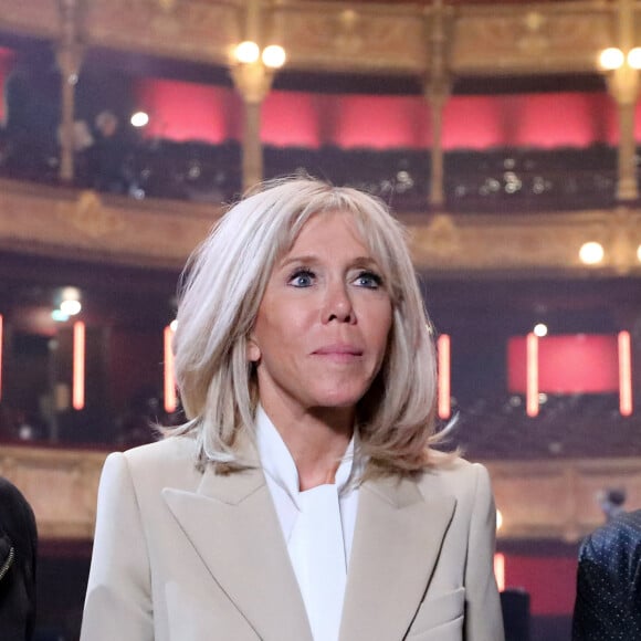 La Première Dame Brigitte Macron - Symphonie pour la vie - Les artistes se mobilisent pour les soignants. Le 15 juin 2020. © Dominique Jacovides/Bestimage 