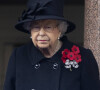 La reine Elizabeth II d'Angleterre - La famille royale au balcon du Cenotaph lors de la journée du souvenir (Remembrance day) à Londres le 8 novembre 2020