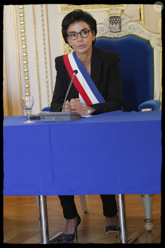 Election de Rachida Dati lors du Conseil d'installation du maire et de ses adjoints à la mairie du VIIème à Paris. Le 11 juillet 2020 © Alain Guizard / Bestimage