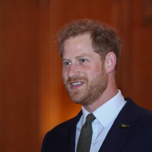 Le prince Harry, duc de Sussex, lors d'une cérémonie pour le 5ème anniversaire des Invictus Games à Londres le 10 septembre 2019.