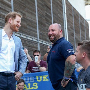 Le prince Harry, duc de Sussex, lors des "Invictus UK Trials" à l'"English Institute of Sport" à Sheffield. Le 25 juillet 2019