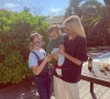 Alexandra Rosenfeld et ses filles Ava et Jim sur Instagram, avril 2021.