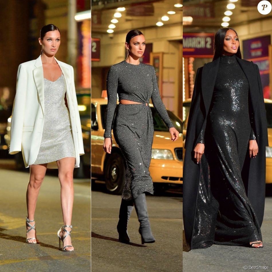Bella Hadid, Irina Shayk et Naomi Campbell ont participé au défilé à ciel ouvert de la marque Michael Kors Collection, à New York.