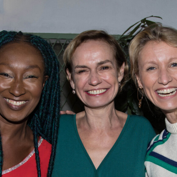 Semi-exclusif - Nadège Beausson-Diagne, Sandrine Bonnaire, Alexandra Lamy - La comédienne et réalisatrice S. Bonnaire organise la soirée de soutien de "La Maison des Ames" à la Bellevilloise à Paris qui accueillera des femmes et des enfants victimes de violences le 21 janvier 2020.  © Jeremy Melloul/Bestimage