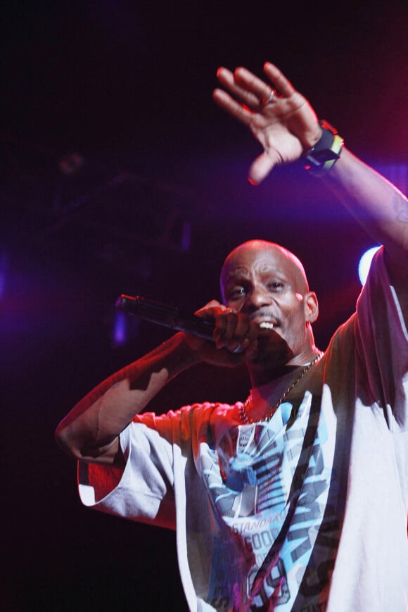 Le rappeur DMX en concert lors du ""Legends of Hip Hop Concert" à Las Vegas. Le 3 août 2014 © Marcel Thomas / Zuma Press / Bestimage