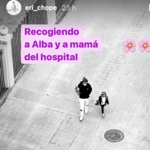 Capture d'écran de la story Instagram d'Erika Choperena du lundi 12 avril 2021.