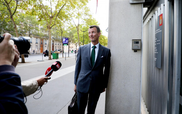 Première sortie officielle du prince Joachim de Danemark après son AVC pour sa prise de poste en tant que attaché militaire de l'ambassade du Danemark à Paris le 18 septembre 2020. © Dominique Jacovides / Bestimage