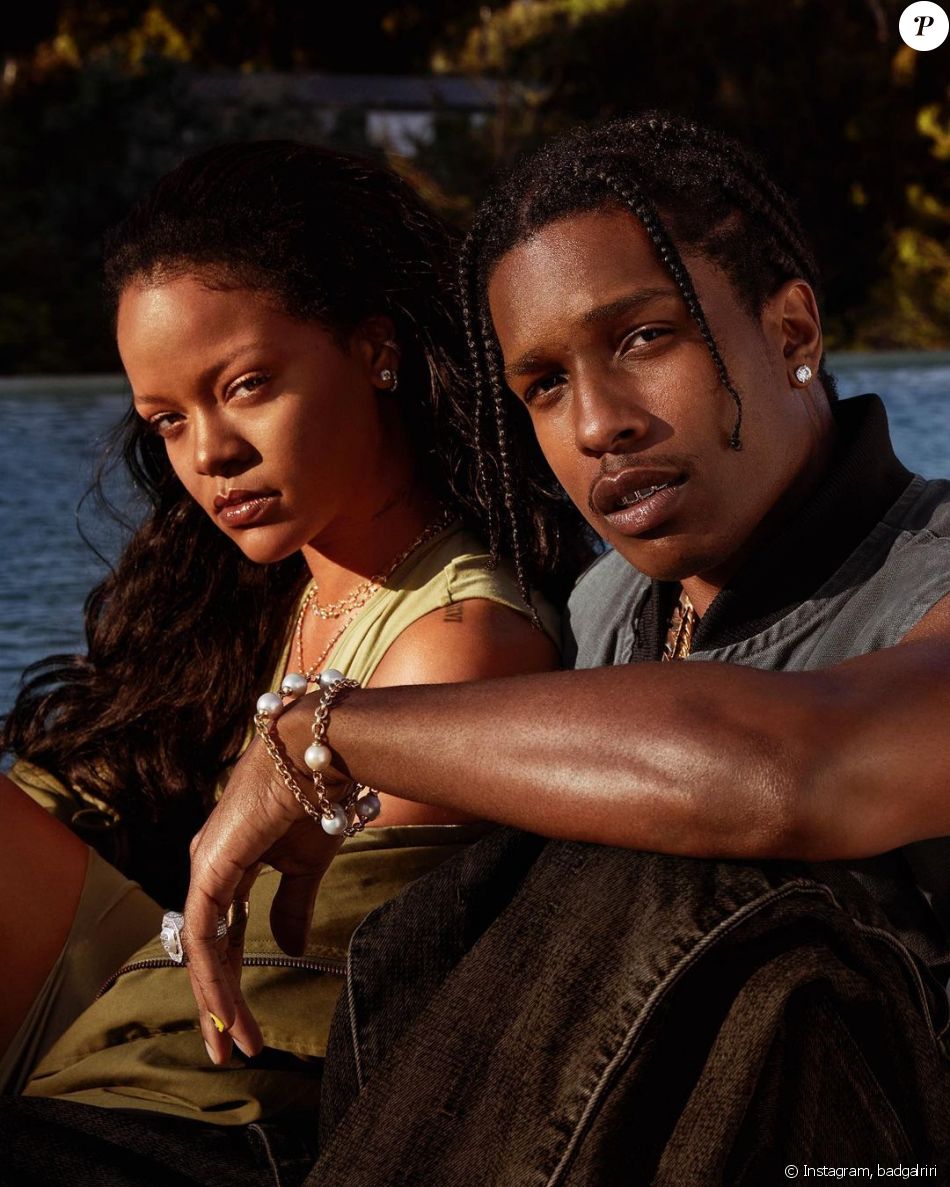 Rihanna et ASAP Rocky dans la campagne de pub Fenty Skin ...