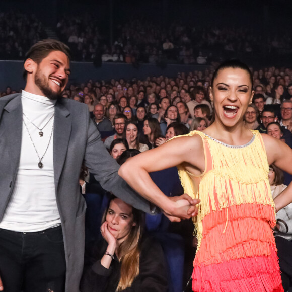Exclusif - Denitsa Ikonomova et Rayane Bensetti au Palais des Sports, à Paris, le samedi 7 Mars 2020. © Cyril Moreau/Bestimage