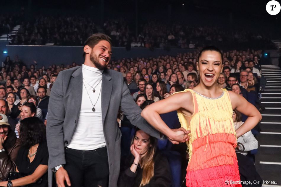 Exclusif - Denitsa Ikonomova et Rayane Bensetti au Palais des Sports, à Paris, le samedi 7 Mars 2020. © Cyril Moreau/Bestimage