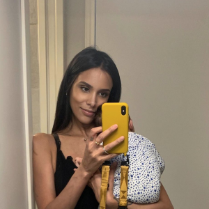 Shy'm et son fils. Avril 2021.
