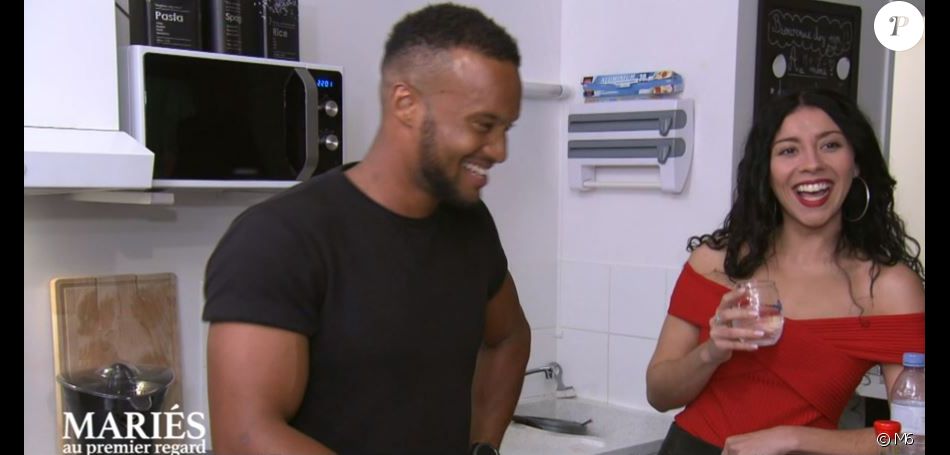 Mélina et Yannick dans "Mariés au premier regard 2021", le 19 avril, sur M6