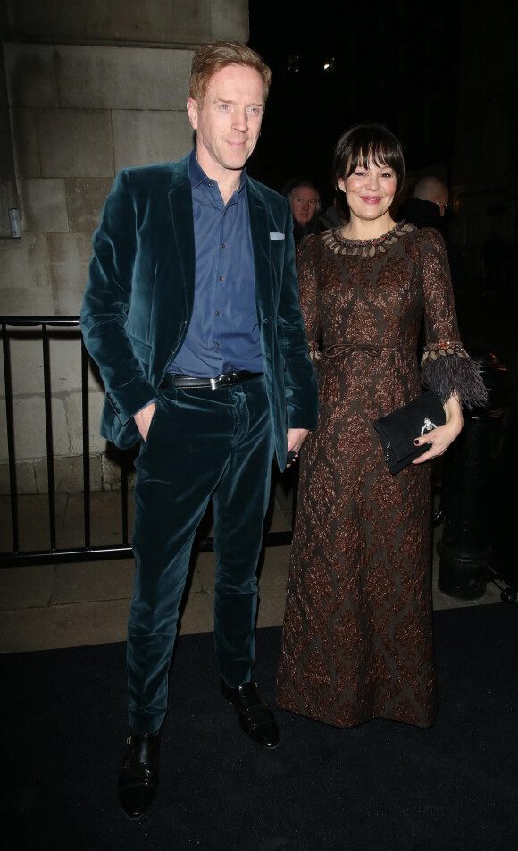 Damian Lewis et sa femme Helen McCrory à Londres le 1er février 2020.