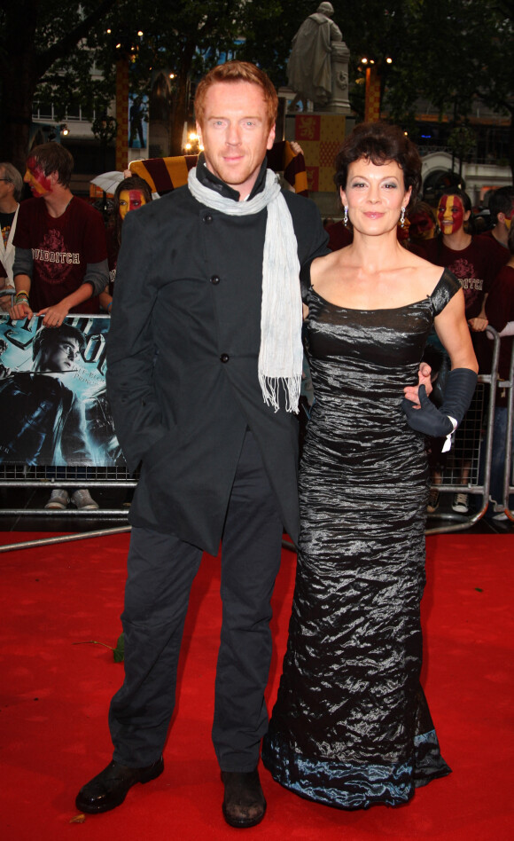 Helen McCrory et son mari Damian Lewis à l'avant-première du film "Harry Potter et le prince de sang mêlé" à Londres, le 7 juillet 2009.