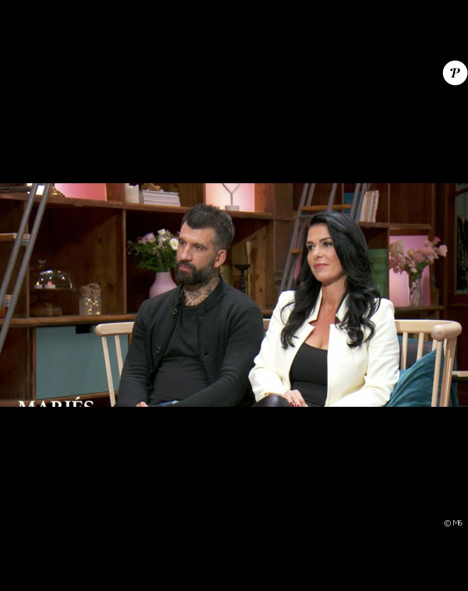 Cécile et Alain lors de leur bilan dans "Mariés au premier regard" - M6