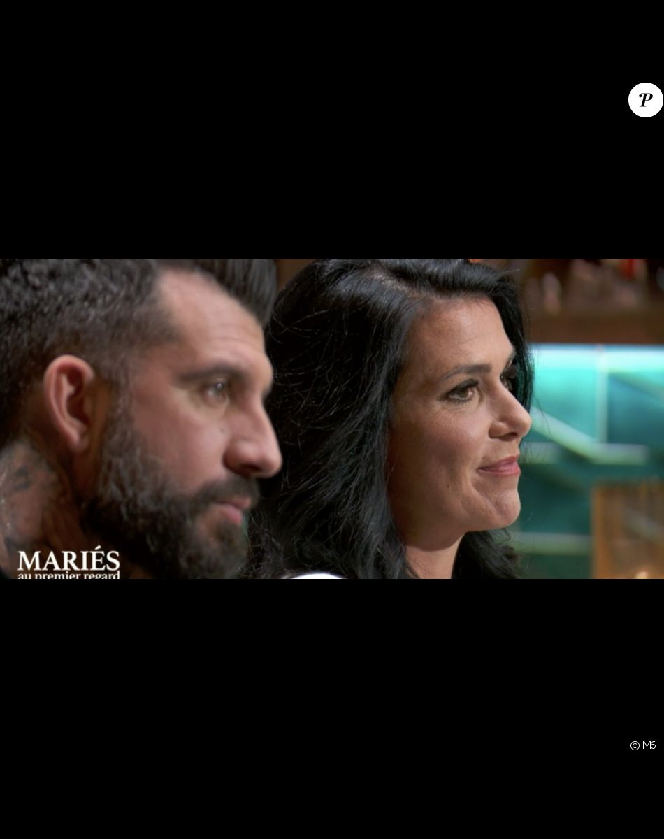 Cécile et Alain lors de leur bilan dans "Mariés au premier regard 2021" - M6