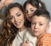 Emilie Nef Naf, révélée dans "Secret Story" et désormais tête d'affiche de l'émission "Mamans & célèbres" avec ses enfants Maëlla et Menzo, ainsi que son amoureux le footballeur Jérémy Ménez.